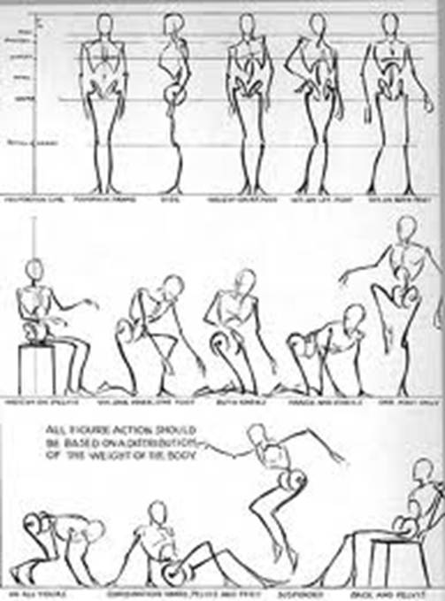dynamic poses, practice sketches, pushed perspective, | Stable Diffusion