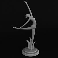 ballerina statue_mesh for 3d printing